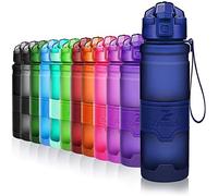 Zounich Best Sports Water Bottle Leak Proof 1L/700ml/500ml/400ml BPA Free Tritan Drink Bottles|Kids,Adults,Gym,School,Sport,Cycling| with Times to Drink & Fruit Infuser Filter & Lock Cover| Reusable