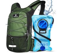Zounich Hydration Backpack, Breathable Running Backpack with 3L Water Bladder, Large Capacity Hiking Rucksack Outdoors Hydration Bag Pack Perfect for Cycling Camping Fitness Climbing Fits Men & Women