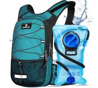 Zounich Hydration Backpack, Breathable Running Backpack with 3L Water Bladder, Large Capacity Hiking Rucksack Outdoors Hydration Bag Pack Perfect for Cycling Camping Fitness Climbing Fits Men & Women