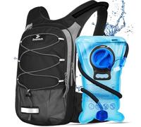 Zounich Hydration Backpack, Breathable Running Backpack with 3L Water Bladder, Large Capacity Hiking Rucksack Outdoors Hydration Bag Pack Perfect for Cycling Camping Fitness Climbing Fits Men & Women