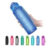Zounich Sports Water Bottle Kids with Times to Drink Leakproof 1L / 700ml / 500ml 1Litre Drink Bottles BPA Free Motivational Adults, Gym, School, Running, Travel, Girls, Boys, Filter Reusable