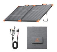 ZOUPW 110W Bifacial Portable Solar Panel, N-Type 16BB 25% High Efficiency | Foldable Solar Charger for Jackery 300/Ecoflow River/Anker Solix,IP68 Waterproof for Camping RV Emergency Power Supply