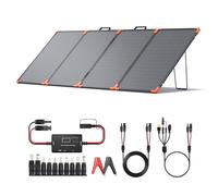 ZOUPW 200W Portable Solar Panel (Tempered Glass),Heavy-Duty Foldable Mono Solar Charger for Jackery Explorer 1000 v2/EcoFlow Delta 2/Bluetti,IP67 Waterproof Off-Grid Power for RV Camping Power Backup