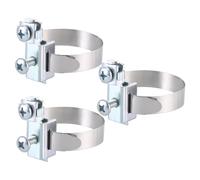 Zourglow 3Pcs Earth Bonding Clamp, Stainless Steel Pipe Clamp 8-52mm
