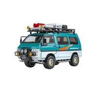 ZOUSANG Display Cars 1:24 For Delica Alloy Multi-purpose Car Model Diecast Metal Off Road Camping Vehicle Collection or Gift(Blue)