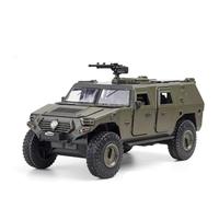ZOUSANG Display Cars 1:24 For Military Refit Armored Car Alloy Diecast Off-road Vehicle Suitable For Gift Giving Collection or Gift(Arm Green)