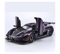 ZOUSANG Display Cars 1:24 For ONE 1 Alloy Diecast Highly Realistic Car Model Pull Back Vehicle Suitable For Decoration Collection or Gift(Purple)