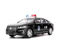 ZOUSANG Display Cars 1:24 For Passat High Simulation Police Car Model Diecast Metal Alloy Scale Vehicle Collection Ornament Collection or Gift(Black)