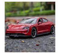 ZOUSANG Display Cars 1:24 For Taycan Turbo S Alloy High Simulation Diecast Metal Sport Car Model Suitable For Gift Giving Collection or Gift(Red)