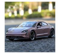 ZOUSANG Display Cars 1:24 For Taycan Turbo S Alloy High Simulation Diecast Metal Sport Car Model Suitable For Gift Giving Collection or Gift(Pink)