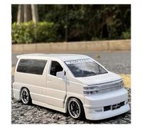 ZOUSANG Display Cars 1:32 For Nissan Elgrand FABULOUS MPV Alloy Car Model Diecast Metal Car Model Collectible Souvenirs Collection or Gift(White)