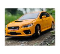ZOUSANG Display Cars 1/32 For WRX STI Alloy Sport Car Model Diecast Metal Simulation Vehicle Commemorative Gift Collection or Gift(Yellow)