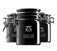 ZOUSZ Black Oud Beard Balm 50g Clip Jar | Luxury Beard Care & Conditioning Balm for Men | Premium Gift Set with Oud Fragrance - Bundle of 3