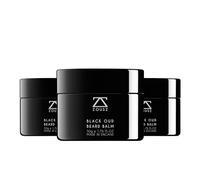 ZOUSZ Black Oud Beard Balm for Men Gift Set 50g x3 - Premium Beard Styling & Conditioning Cream with Shea Butter & Coconut Oil - Luxurious Oud Scent & Rich Texture for a Softer, Healthier Beard