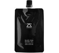 ZOUSZ Black Oud Beard Oil for Men (Growth Enhancer) | Beard Care Essential - Beard Moisturiser/Beard Softener, Non-Greasy After Shaving Oil, Paraben-Free, 100mL Refill Pouch Gift for Men