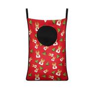 ZOUTAIRONG Christmas Deer Over The Door Laundry Hamper Hanging Laundry Bag Xmas Dirty Clothes Laundry Basket Toys Storage Laundry Baskets Organizer Kids Girls Bedroom Hampers