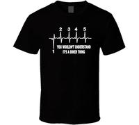 ZOUVUAN It's a Biker Thing Shirt Black White Tshirt Men's