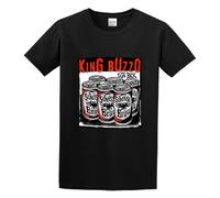 ZOUVUAN King Buzzo by Thomas Hazelmyer. Limited to 500, Melvins, Punk Short Sleeve Cotton Mens Tshirt Black