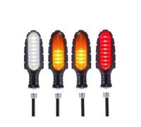 ZOUWZIOU Motorbike blinker turn lamp Motorcycle Turn Signals Lights Built Relay Flasher 16 Flowing Water Blinker 12V 10mm Moto Indicator Signal