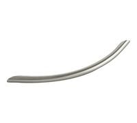 ZOUXO OBF Grimme Basic Ingenio 72139519 Drawer Handle Curved Diameter 10 mm Width 190 mm Stainless Steel Effect Silver Hole Spacing 160 mm