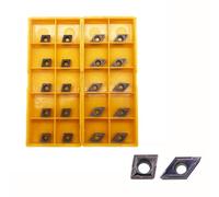 Zouzmin CCMT21.51 CCMT060204 DCMT21.51 DCMT070204 Carbide Turning Inserts,CCMT Insert DCMT Insert Mutilayer Coated Lathe Replacement Inserts for Lathe Turning Tool Holder Boring Bar,20 Pieces