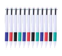 Zovator 4-in-1 Retractable Ballpoint Multicoloured Pens, 12 Pcs Multi Coloured Pens Set 4 Colour Pen Multi Coloured Pen for Office School Supplies Students Children Gift, 0.7mm