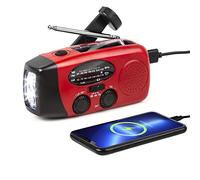 Zovcal Emergency Solar Power Radio - AM/FM NOAA Weather Alert for Home and Camping, Dynamo Torch With SOS Alarm, Portable and Rechargeable