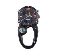 ZOVEDAIUG Clip On Digital Carabiner Watch Backpack Belt Waterproof Shockproof Pocket Clip-on Watch for Outdoor Sports, Style03, Modern