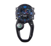 ZOVEDAIUG Clip on Digital Carabiner Watch Backpack Fob Belt Waterproof and Shockproof Pocket Clip-on Quartz Watch Glow in The Dark with Alarm Clock Date Week for Outdoor Sports, Style-5