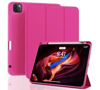 ZOVEEK iPad Pro 11 Inch Case 4th/3rd/2nd/1st Generation (2022/2021/2020/2018) with Pencil Holder, Magnetic Smart Cover with Stand, Supports 2nd Gen Pencil Charging, Auto Wake/Sleep (Rose Pink)