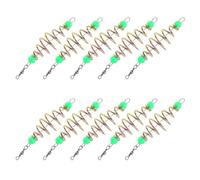 Zovloer 100pcs Fishing Baits Carp Fishing Feeder Baits Cage Holder with Pendant Bead for Small River Lake Go Fishing For Luring Catfishes Carp Accessories