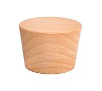 Zovloer 4pcs 60/50mm Round Wood Hooks Clothes Coat Hooks Beech Black Walnut Wood Hat Holder Wall Key Hanger Modern Home Decoration Rack for Clothes Hats Keys Bags Coats Towel(Beech,5cm)