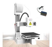Zowdrix Beginner-Friendly 3D Printer for Adult, Fast Heating, Easy Setup, 4x4x4 Inch Build Volume, for Home Entertainment White