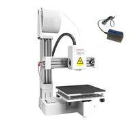 Zowdrix FDM 3D Printer for Beginners, Easy to Use & Quiet with Removable Bed, 100x100x100mm Build Size for Home, Education and Kids White