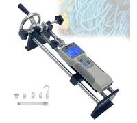 Zowdrix Horizontal Force Gauge Test Stand, Hand Crank Operated with Digital Push-Pull Meter for Compression & Tension Applications ZP-20N