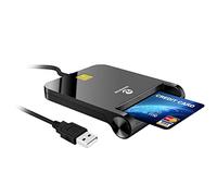 ZOWEETEK ID Card Reader USB Smart Card Reader for Portuguese, Spainish, Belgian, latvia,Estonia,German and more,Support tacho card,didgi card,perfect for drivers, Compatible with Windows,Mac OS