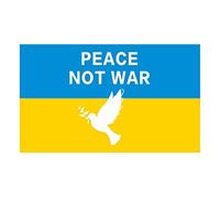 ZOWEN Ukraine Flag Stickers I Stand with Ukraine Sticker Stop-War Support Ukraine Sign Decals for Bumpers, Window, Tables, Skateboards, Laptop, Wall, Shopping Malls