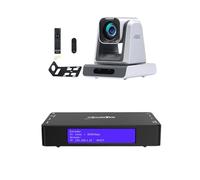 zowietek 4K PTZ Camera 18X Optical Zoom HDMI & SDI Output + ZowieBox HDMI Video Encoder Bundle, PoE, UVC Converter, RTMP/RTSP/SRT Live Streaming for Church, Meeting & Events