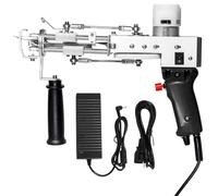 ZOWWFAST Tufting Gun, 2 in 1 Rug Tufting Kit with Cut Pile or Loop Pile Tufting Machine, Rug Gun for High-Speed Weaving of Carpet, 360° Rotatable Handle (Black)