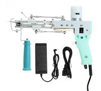 ZOWWFAST Tufting Gun, 2 in 1 Rug Tufting Kit with Cut Pile or Loop Pile Tufting Machine, Rug Gun for High-Speed Weaving of Carpet, 360° Rotatable Handle (Green)