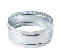 ZOWZEA 10 Inch Round Galvanized Steel Duct Connector - Metal Ventilation Pipe Coupler - Dryer Vent Hose Extension - HVAC Ducting Coupling for Straight Connection