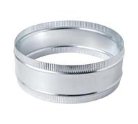 ZOWZEA 12 Inch Round Galvanized Steel Duct Connector - Metal Ventilation Pipe Coupler - Dryer Vent Hose Extension - HVAC Ducting Coupling for Straight Connection