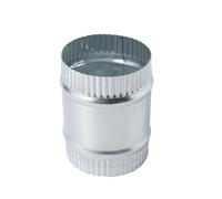 ZOWZEA 3 Inch Round Galvanized Steel Duct Connector - Metal Ventilation Pipe Coupler - Dryer Vent Hose Extension - HVAC Ducting Coupling for Straight Connection