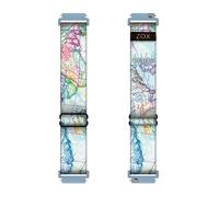 ZOX Android Smart Watch Band - Wanderlust | Soft, Adjustable Elastic Band with Motivational Affirmations and Beautiful Artwork - Gifts for Men, Women & Teens (20 MM)