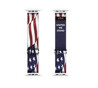 ZOX Apple Watch Band - United We Stand | Soft, Adjustable Elastic Band with Motivational Affirmations and Beautiful Artwork - Gifts for Men, Women & Teens (40/41/42 MM)