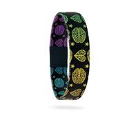 ZOX Bracelets - Stretchy Elastic Band with Motivational Affirmations and Beautiful Artwork, Great Wristband Gift for Men & Women of All Ages, M, no gemstone