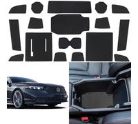ZOXOQ Center Console Liner Mat Compatible with Honda Accord 2023 2024 Accessories Cup Holder Insert Coaster Anti Dust Door Pocket Pad Auto Custom Interior Non-Slip Slot Mat Trim, 16pcs (Black)