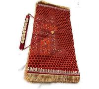 Zoxxie fashion Delivering Ethnicity Women's Uttarakhand Hand Embroidery Pichodi Stall Odhni |Kumaoni Bridal Glory Pichora Gold Jhalar Border with Guliband