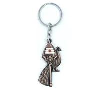 ZOXXIE Lord Murugan Om Vel with Peacock Keyring | Muruga Vel with Peacock Keychain for men and women