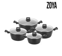 Zoya Stockpot 4pcs Set Non stick Cooking Pot Cookware
